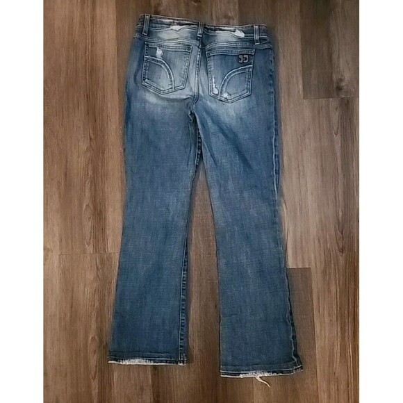 Joe's Womens Jeans 29 Medium Wash Denim Distressed Bootcut Fit: Honey - Picture 2 of 9
